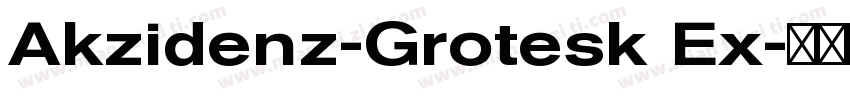 Akzidenz-Grotesk Ex字体转换